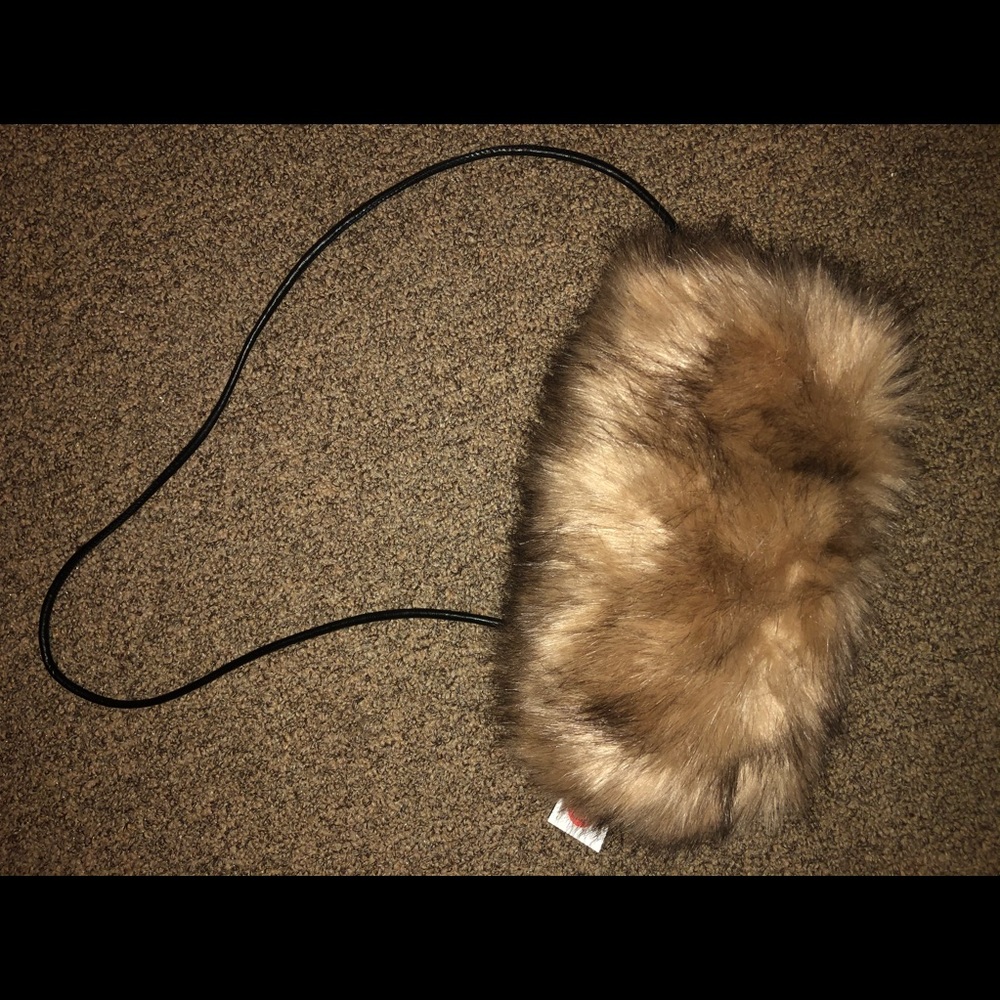 Fur crossbody bag